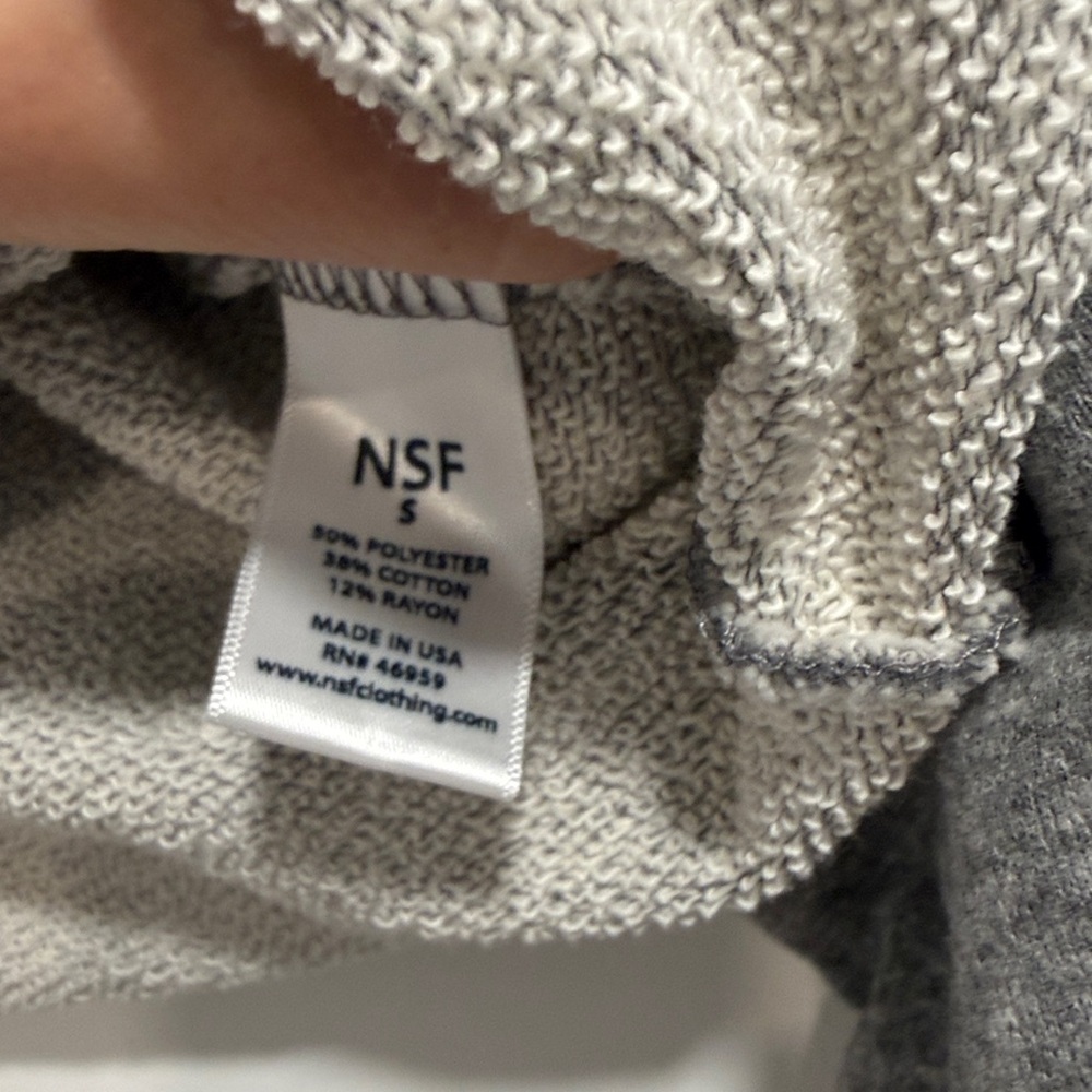 NSF Gray Crew Neck Sweater - Picture 5 of 7